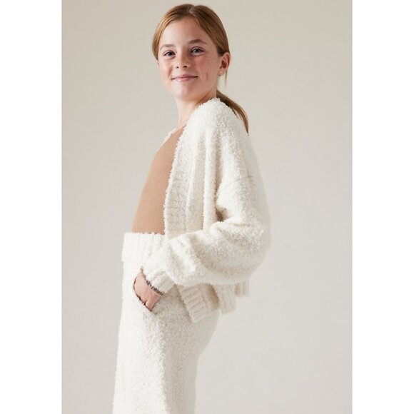 Athleta Girl Magnolia White Plush Knit Cardigan Soft CreamSize: XLNew